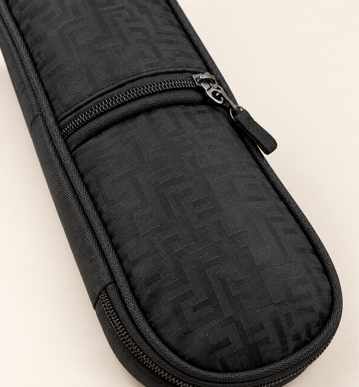 Foldable Zip Shopping Bag - Black, detail