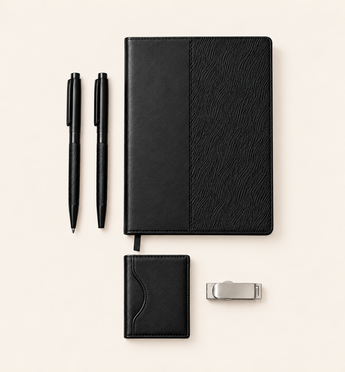 Executive 5-in-1 Gift Set - Black, Flatlay