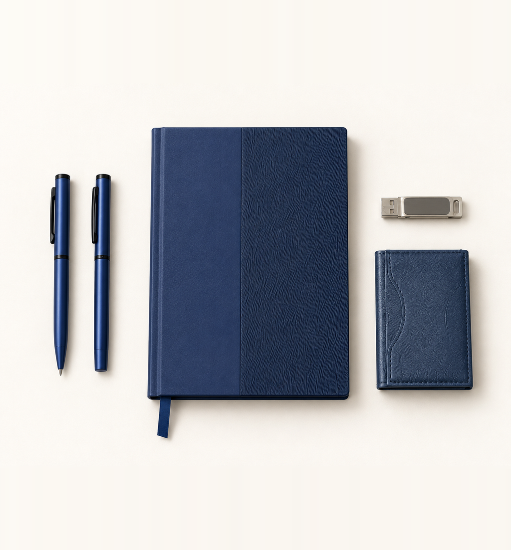 Executive 5-in-1 Gift Set - Blue, Flatlay