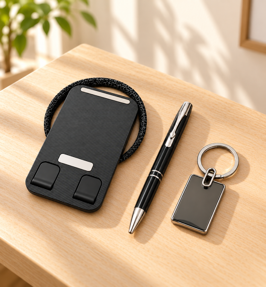 3-in-1 Desk Gift Set - Black, Lifestyle