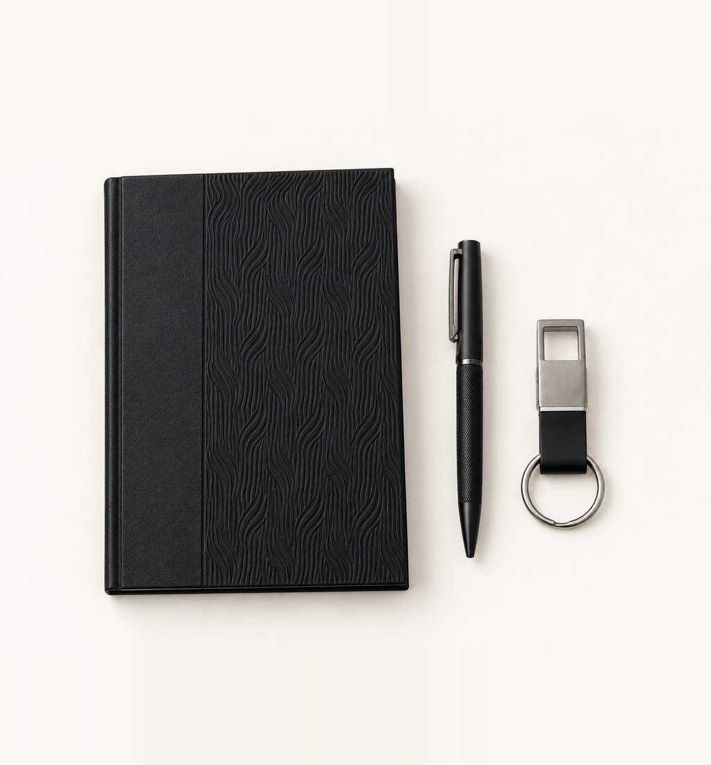 Signature 3-in-1 Gift Set - Black, Flatlay