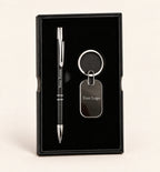 Metal Pen and Keychain Duo
