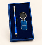 Metal Pen and Keychain Duo