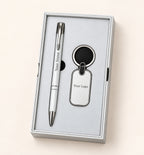 Metal Pen and Keychain Duo