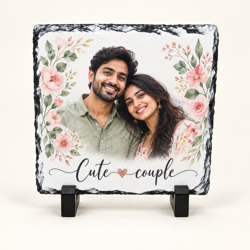 Stone photo printing Square Shape - Stone, Personalised