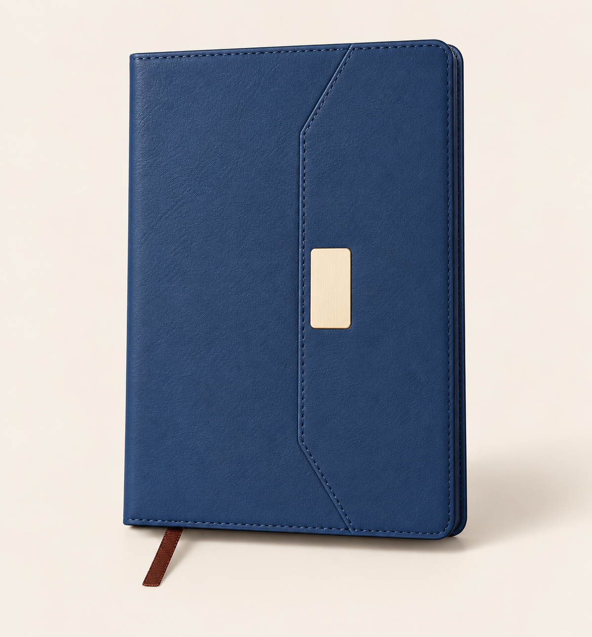 Thermal PU Notebook with Metal Plate - Blue, Main
