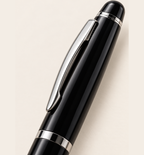 Executive Metal Ball Pen - Black, Detail