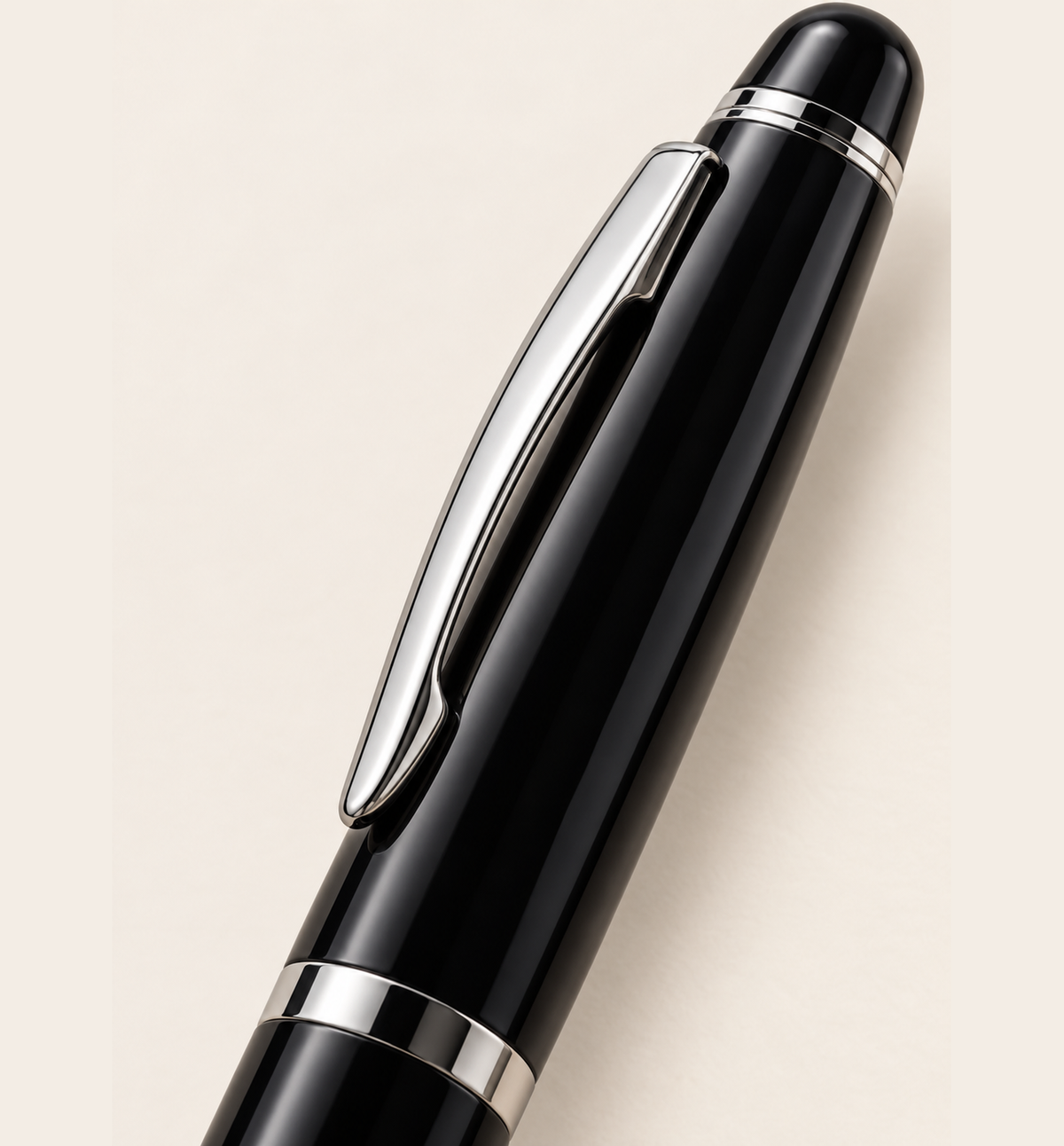 Executive Metal Ball Pen - Black, Detail