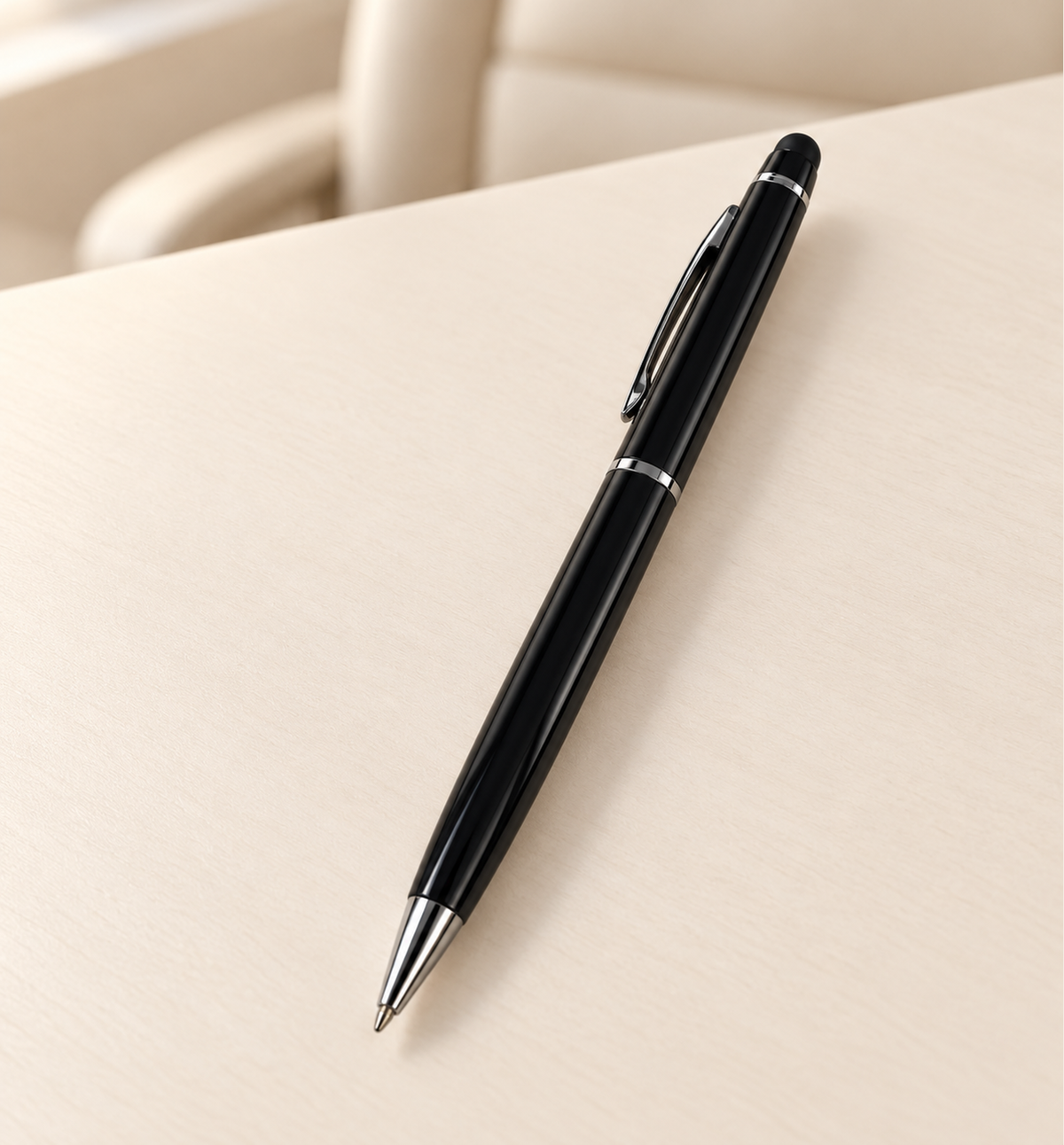 Executive Metal Ball Pen - Black, Lifestyle