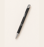 Slim Aluminium Click Pen - Black, Alternate