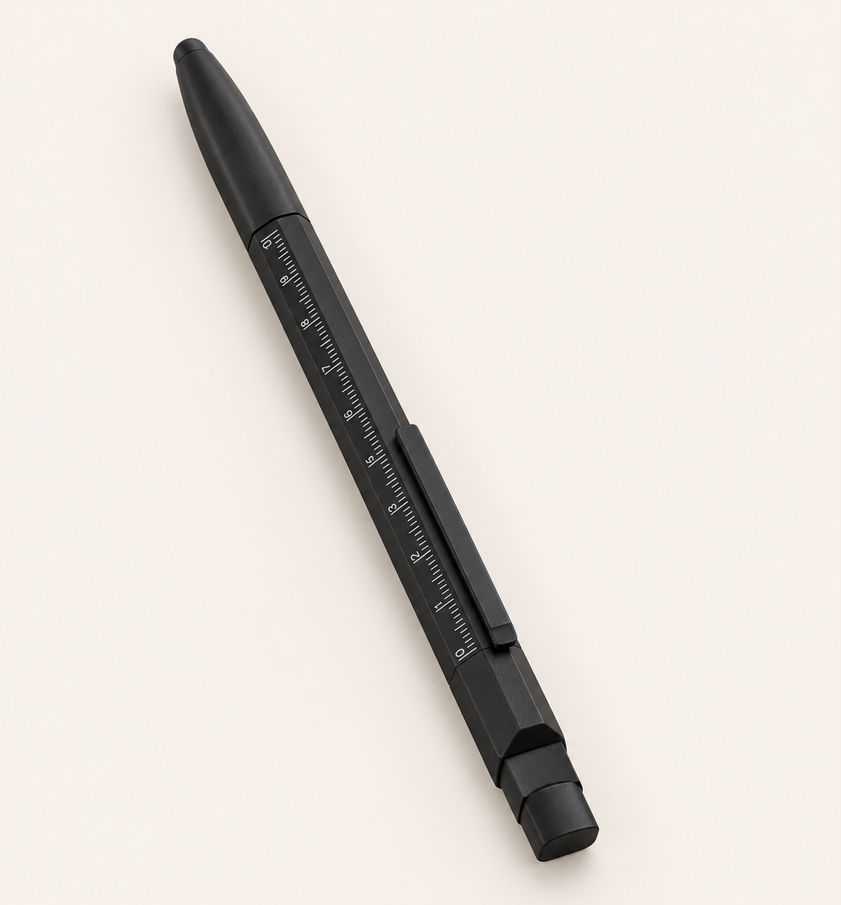 Multi-Tool Ruler Pen - Black, Main
