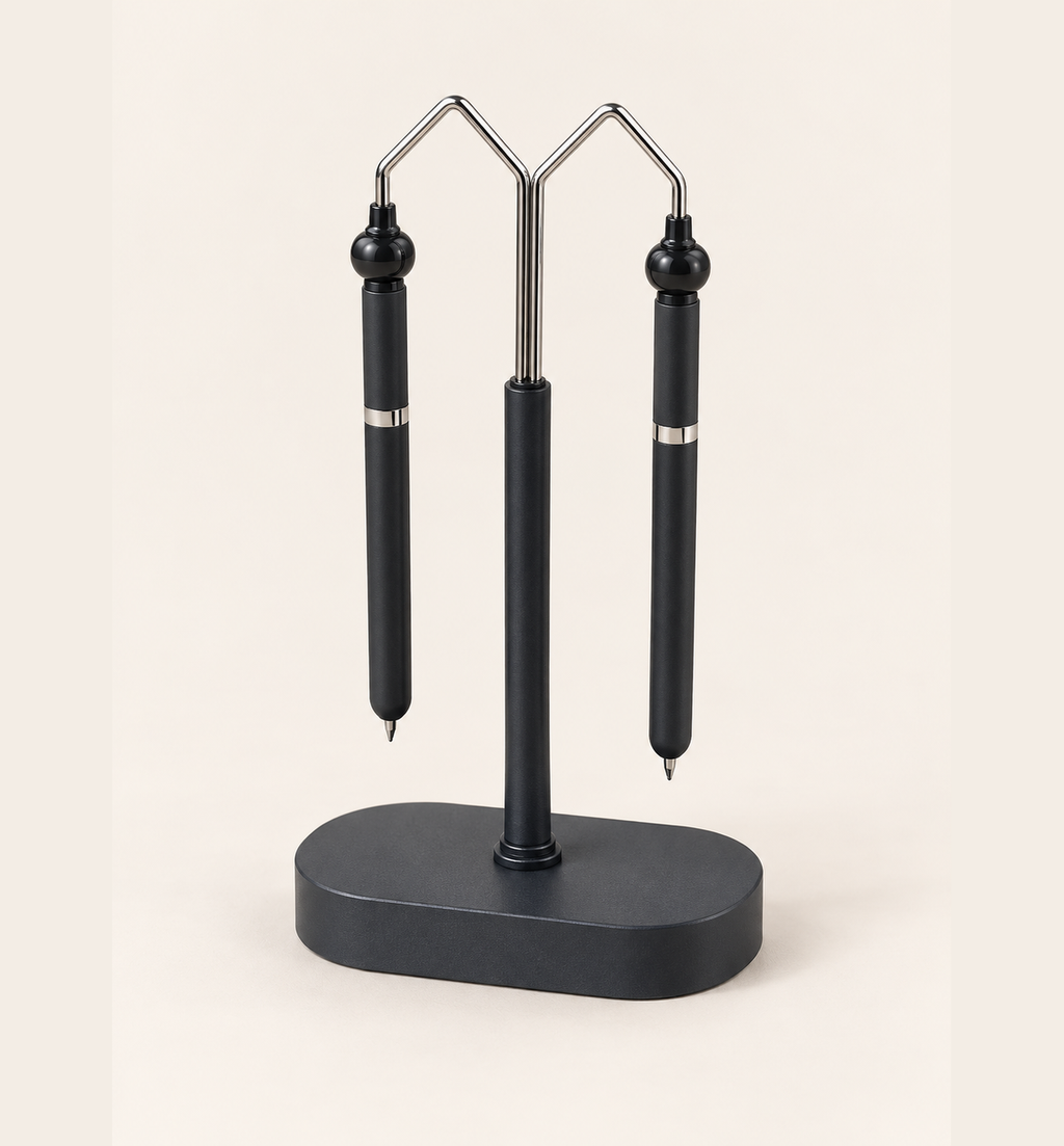 Magnetic Pen Set with Stand - Black, Main